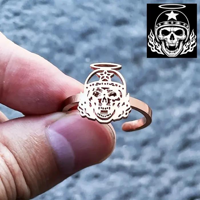 Bague personnalisée avec logo pour homme et femme