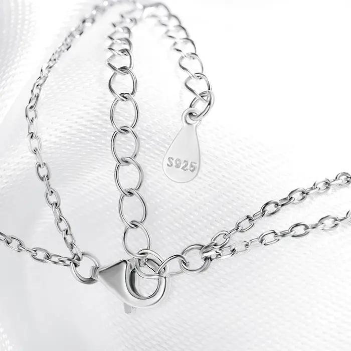 Smyoue certifié tous les Bracelets en diamant de laboratoire Moissanite pour femmes réglable 15-20 cm chaîne de luxe classique pur argent Sterling 925