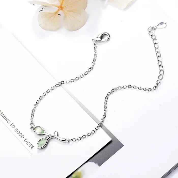 Bracelet en argent regardé 925 pour femme