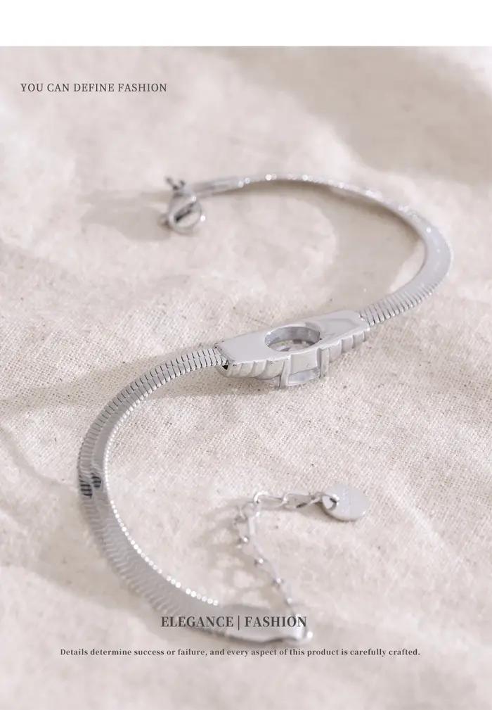 Bracelet mode zircone Serpentine