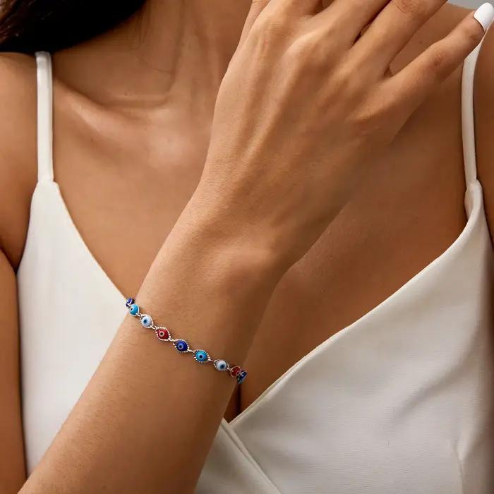 Bracelets porte-bonheur turc mauvais œil pour femmes et hommes