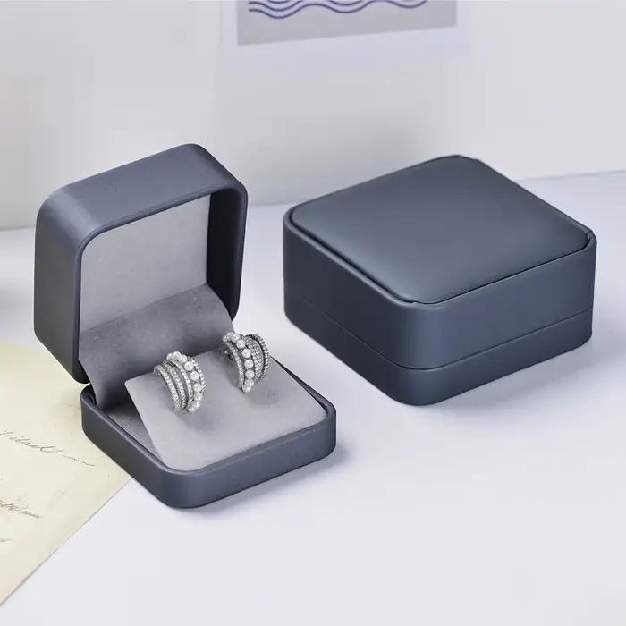 Oirlv – ensemble de boîtes à bijoux en velours avec logo ajouté pour boîte à colliers/boîte à bagues/boîte à boucles d'oreilles, rangement et vitrine pour bijoutier