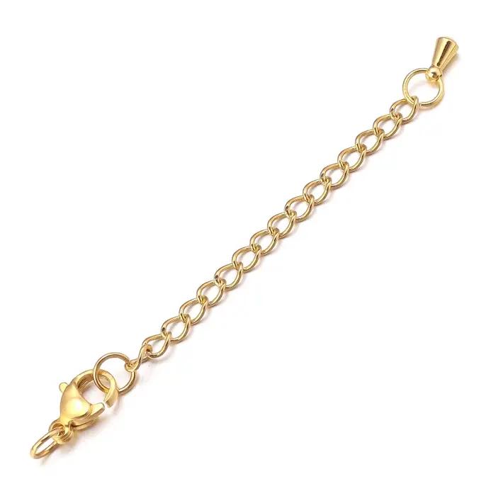 Chaîne d'extension de collier en acier inoxydable