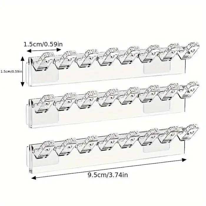 Ensemble de 3 pièces de support de rangement mural pour bijoux à 8 trous