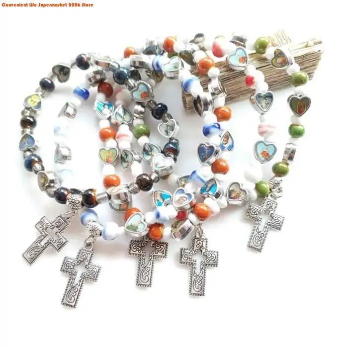 Bracelet de perles breloque Bracelets élastiques