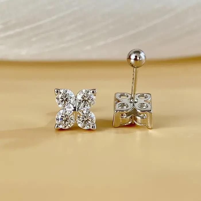 Trumium – boucles d'oreilles en Moissanite pour femmes