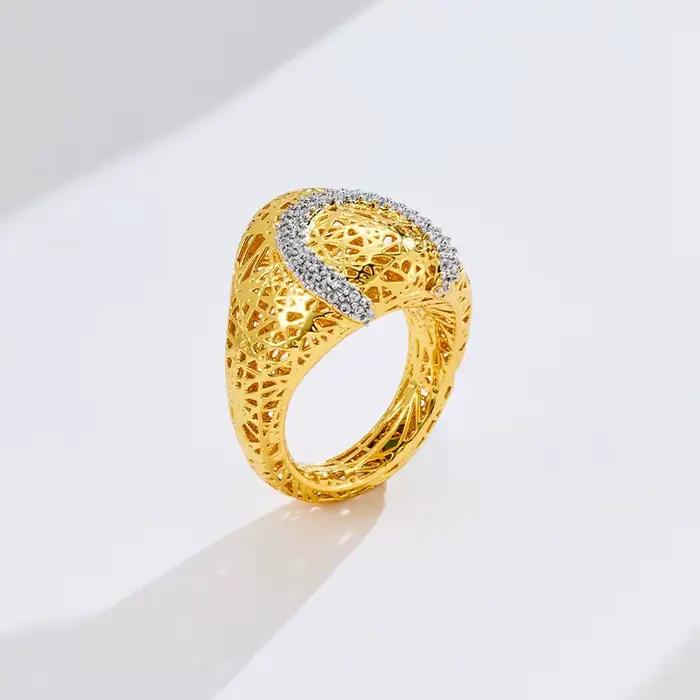 IVOG – bague Design en forme de U en Zircon brillant pour femmes