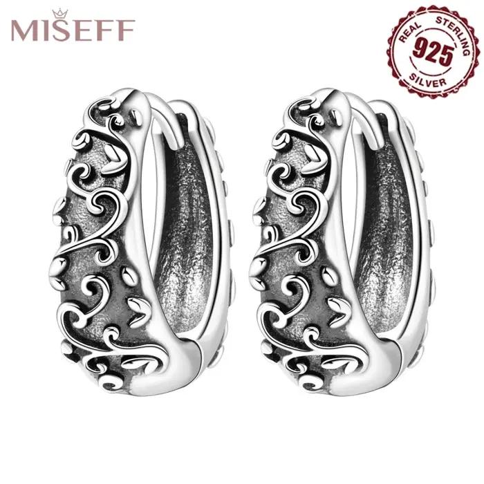 Boucles d'oreilles rétro vigne en argent sterling avec zirconium blanc, bijou élégant pour femmes, parfait pour les soirées et les occasions spéciales