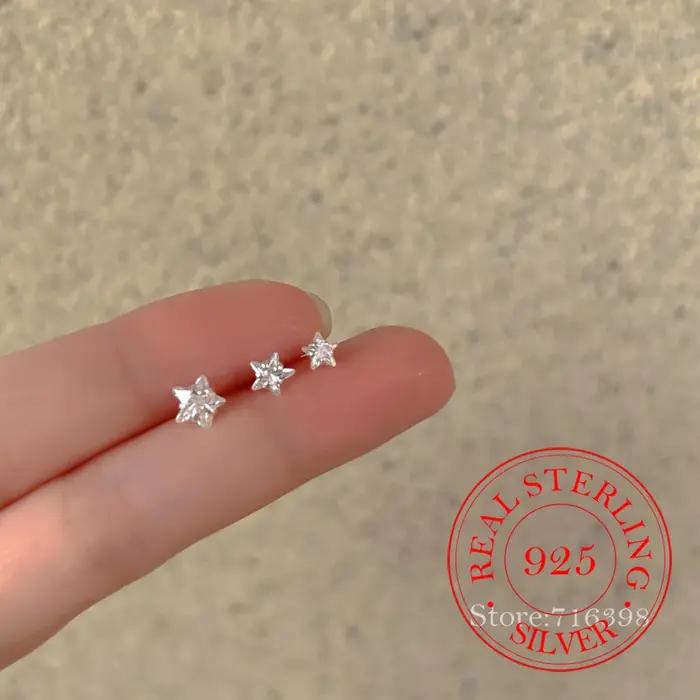 Boucles d'oreilles originales en argent Sterling 925