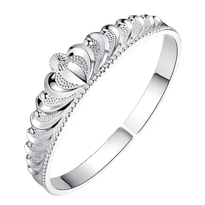 Bracelet manchette couronne tendance pour femme en argent sterling 925, bijou de luxe de créateur 20