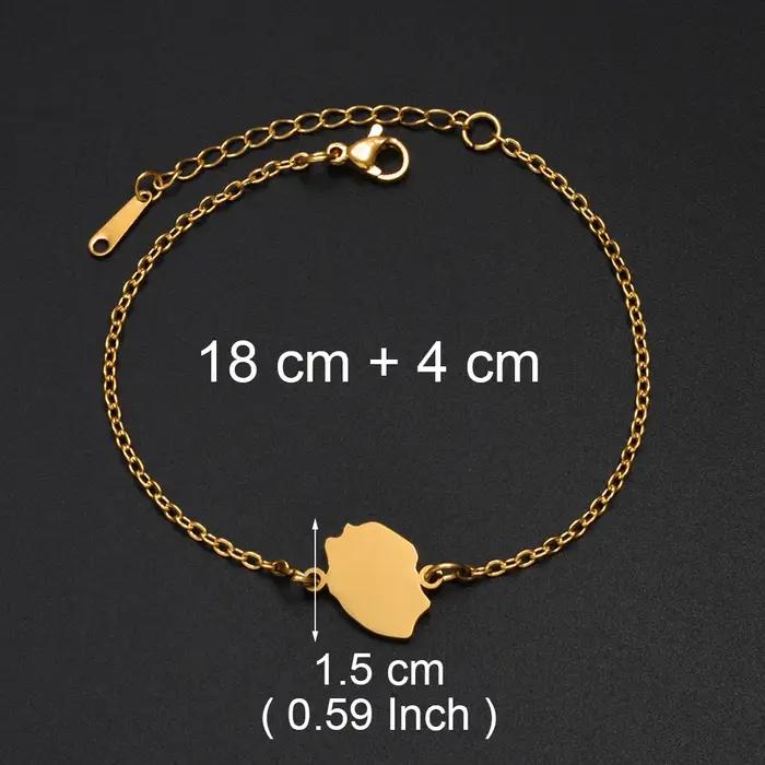 Bracelet en acier inoxydable ethnique avec strass et motif animal de compagnie pour femmes occasions spéciales