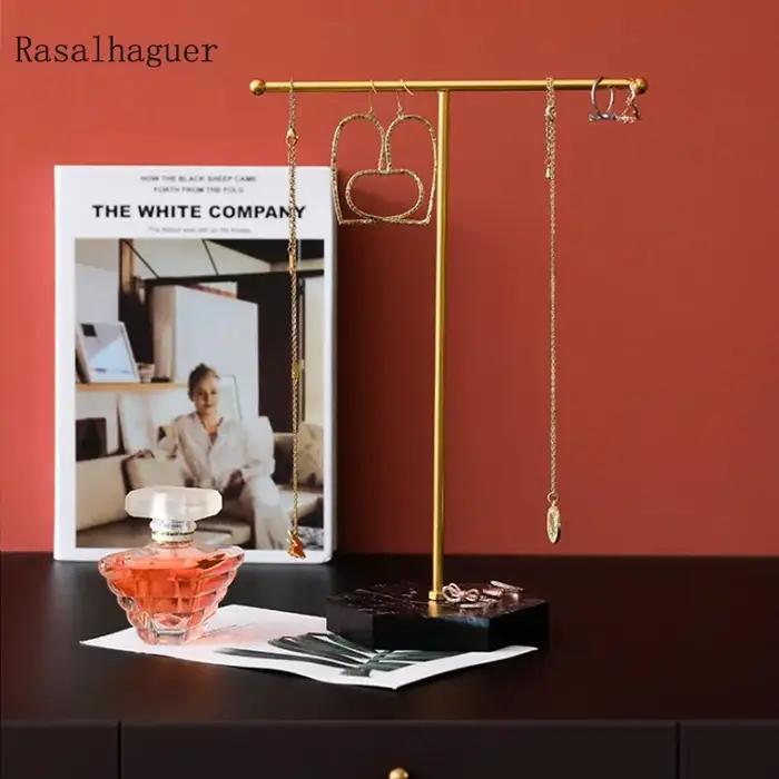 1pcs Bijoux Présentoir Pour Les Hommes Et Les Femmes Style Minimaliste Bureau Finition T En Forme D'ornements