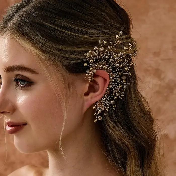 Boucles d'oreilles artisanales en perles