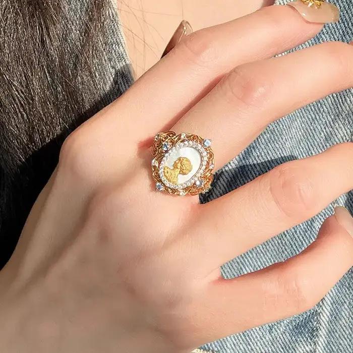 Bague Vintage Camée pour Femme