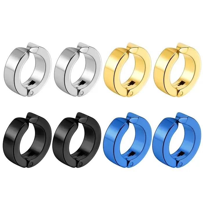 1 paire de boucles d'oreilles à Clip d'oreille Non percées