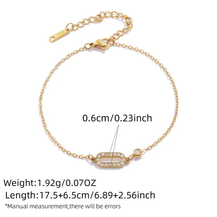 Bracelet en acier inoxydable serti de zircon squelette moderne tracker d'humeur pour femmes occasions spéciales elegance et technologie