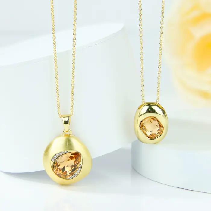 Ensemble de bijoux en cristal de luxe italien