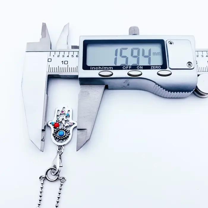 Collier breloque main de Fatima en argent Sterling 925, bijoux de marque bohème, mode Europe, cadeau pour femmes et hommes