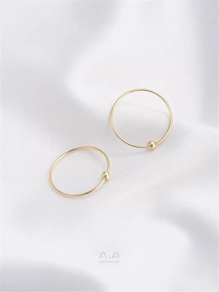 Boucles doreilles en perles dorées faits à la main en plaqué or 14k pour femmes occasions spéciales élégantes et confortables