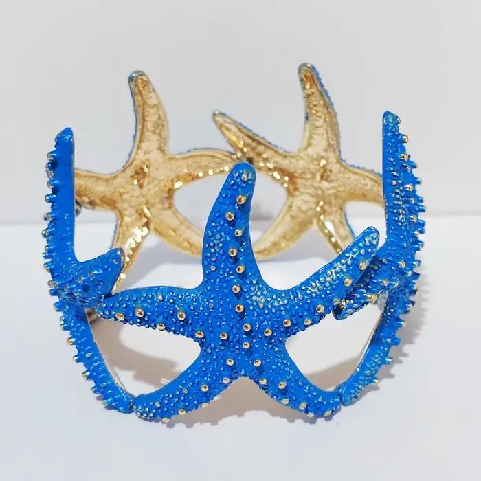 Bracelet et Bracelet étoile de mer élastiques dorés