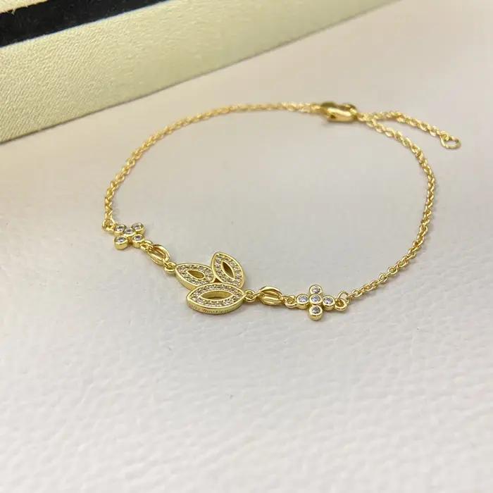 Nouveau bracelet trèfle HW en argent sterling 925, idéal pour la superposition