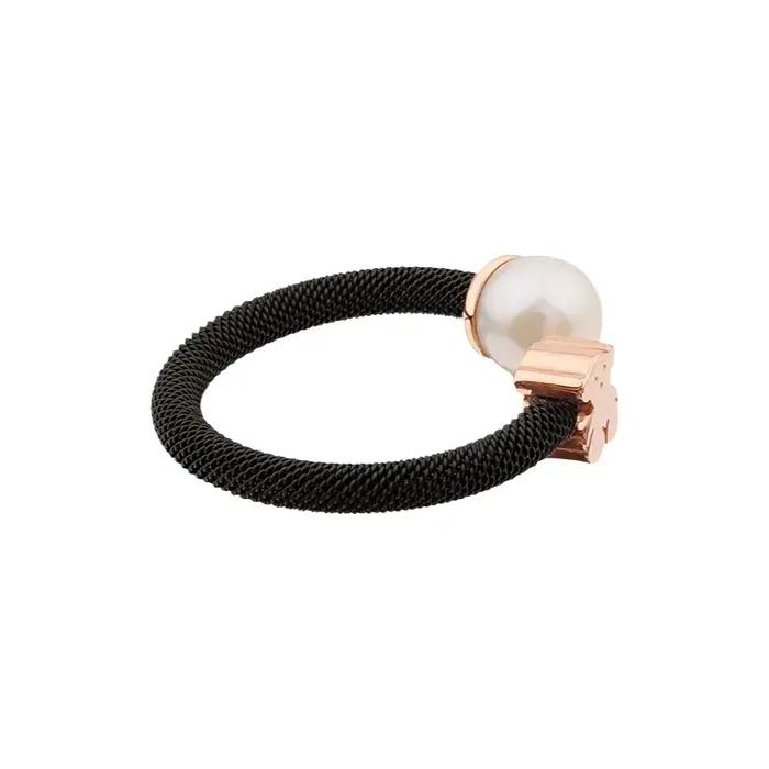 Bague ouverte en argent sterling S925 en forme d'ours pour femme