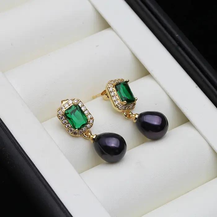 Boucles d'oreilles en perles naturelles d'eau douce étoilées en argent sterling pour femmes, cadeau idéal pour mère ou anniversaire, bijoux décontractés et élégants pour occasions spéciales