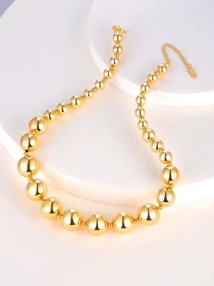 Lokaer-Collier Rond en Acier Inoxydable Fait à la Main pour Femme et Fille