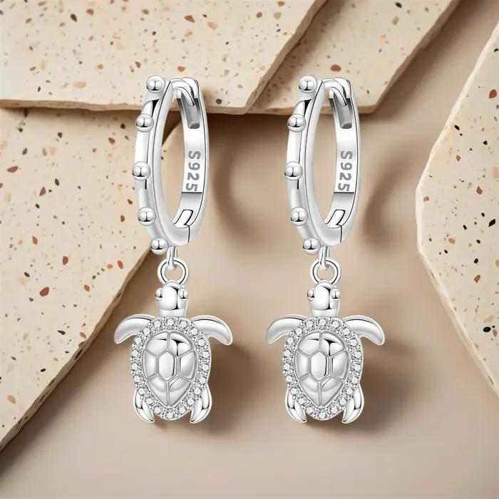 Orstarry Boucles d'oreilles pendantes en argent sterling 925