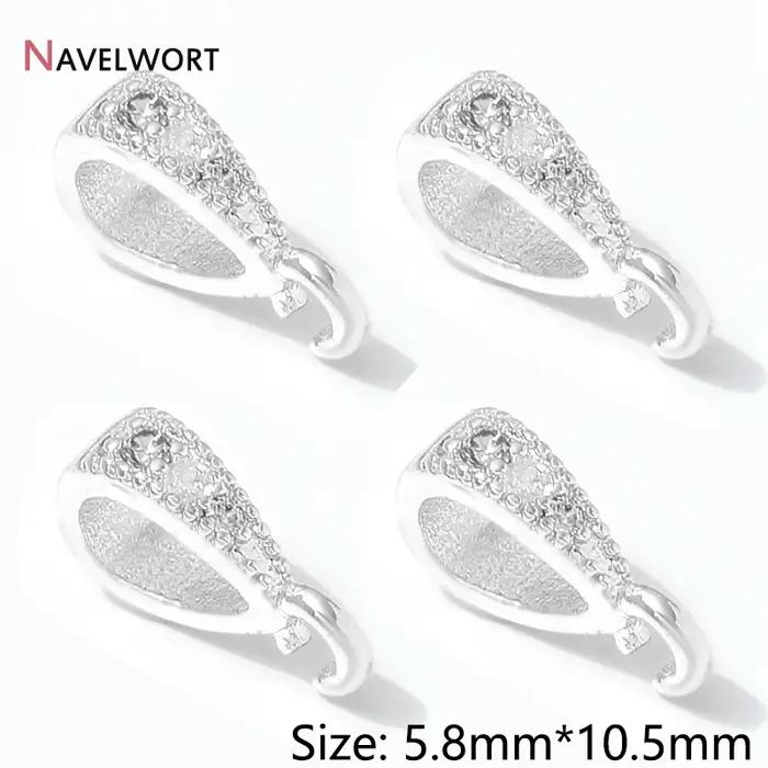 Pendentif en forme de goutte en laiton plaqué or 14K incrusté de zircon