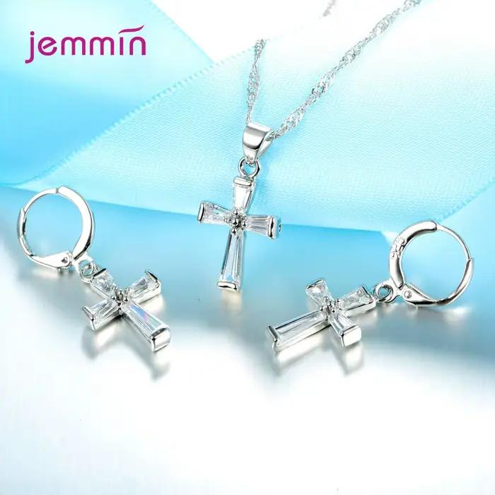 Mode ensemble de bijoux pour femmes filles 925 en argent Sterling