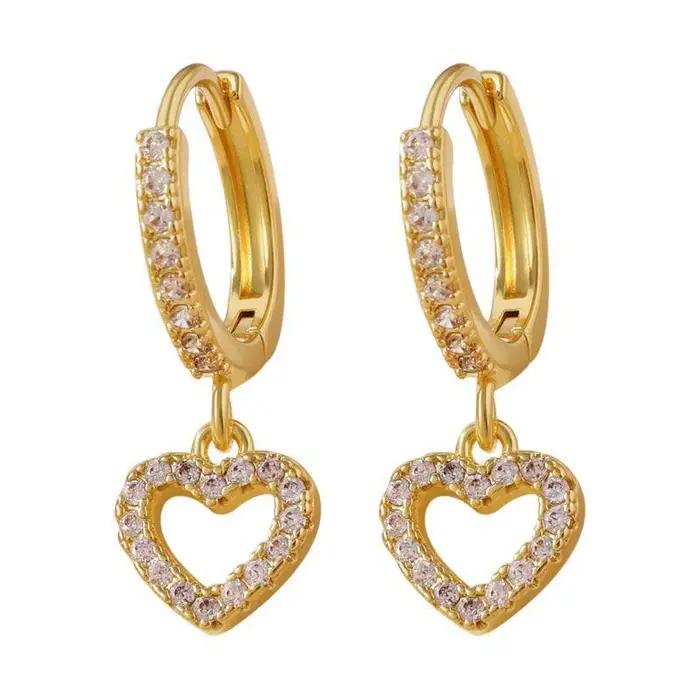 Boucles d'oreilles de luxe en cristal et Zircon pour femmes