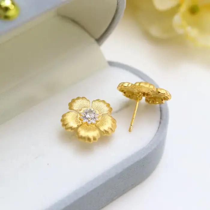 Boucles d'oreilles vintage en argent 925 serties de topaze naturelle élégantes à offrir pour femme pour soirée et événements spéciaux