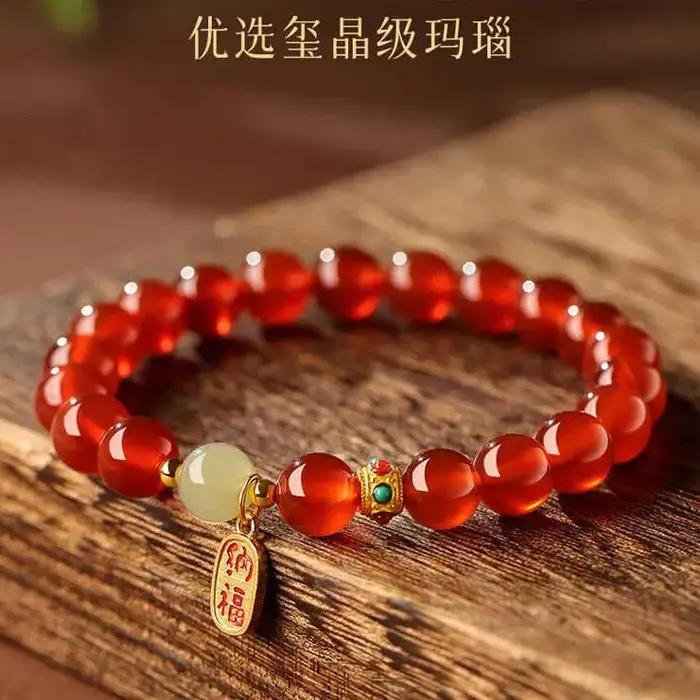 Bracelet Rouge Porte-Bonheur Luxe Léger 2026 pour Femme