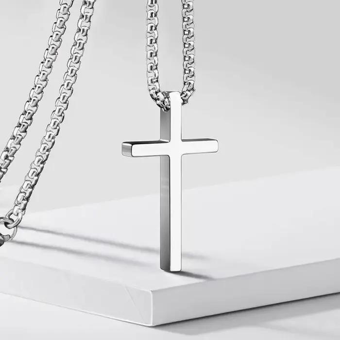 Collier croix Vnox pour hommes et femmes