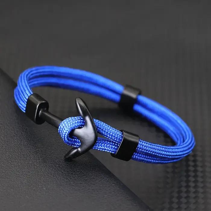 Nouveau Bracelet ancre pour hommes Camping en plein air paracorde Braslet chaîne décontractée