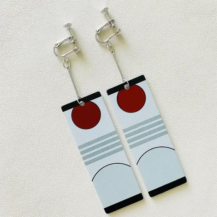 Demon Killer Anime Acrylique Tanjiro Rick Boucles d'Oreilles pour Bol