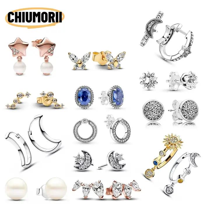 Boucles d'oreilles étoiles en argent sterling S925