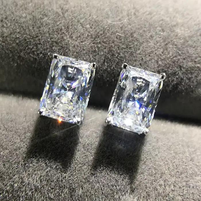 VAGZEB Boucles d'oreilles géométriques en zircone cubique AAA pour femmes