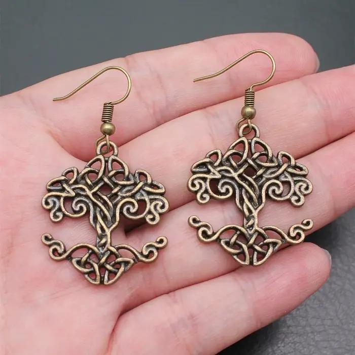 Boucle d'oreille hexagramme celtique talisman pour femmes et hommes bijoux personnalisables artisanat traditionnel occasions spéciales