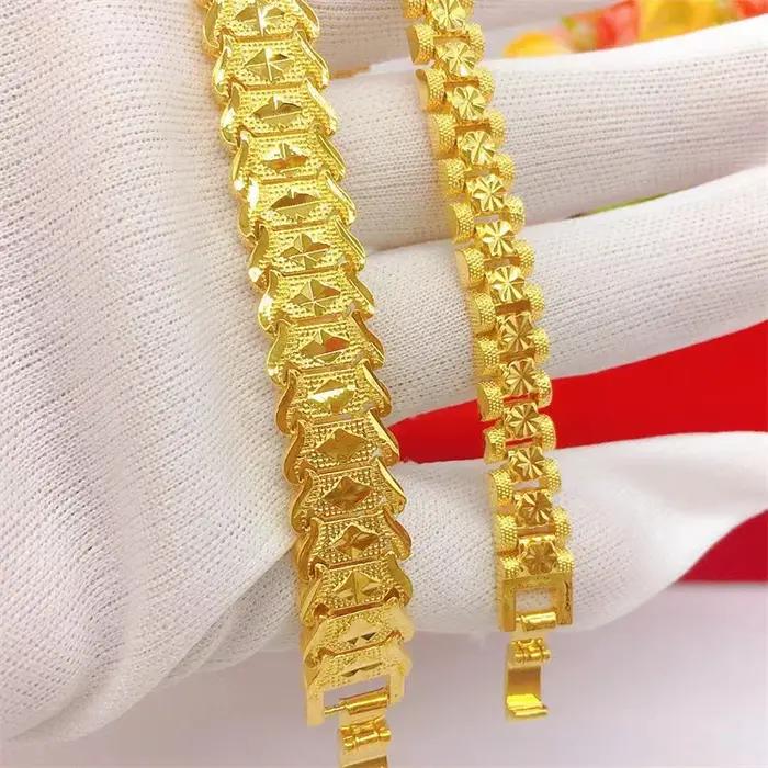 Bracelet de luxe en or 18 carats pour mariage et fiançailles