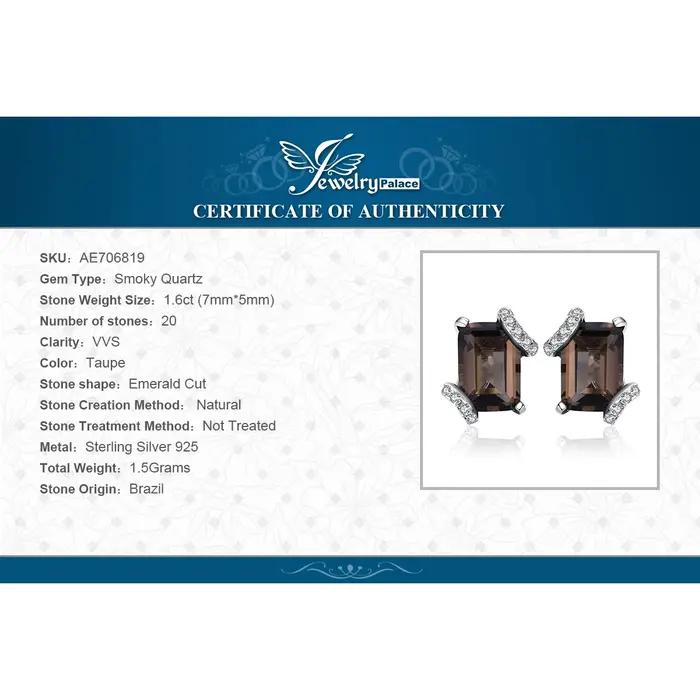Jewelrypalace-Boucles d'oreilles en argent regardé 925 pour femme