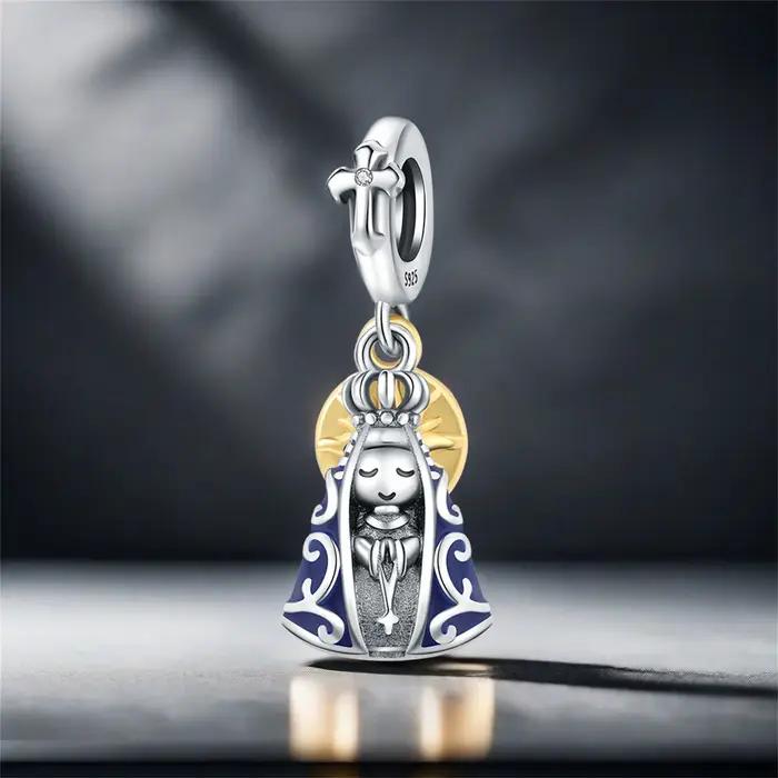 Bracelet à breloques en argent regardé 925 pour femme