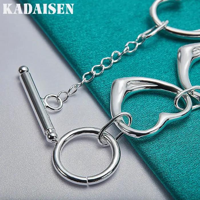 Bracelet chaîne en argent Sterling 925 pour femmes