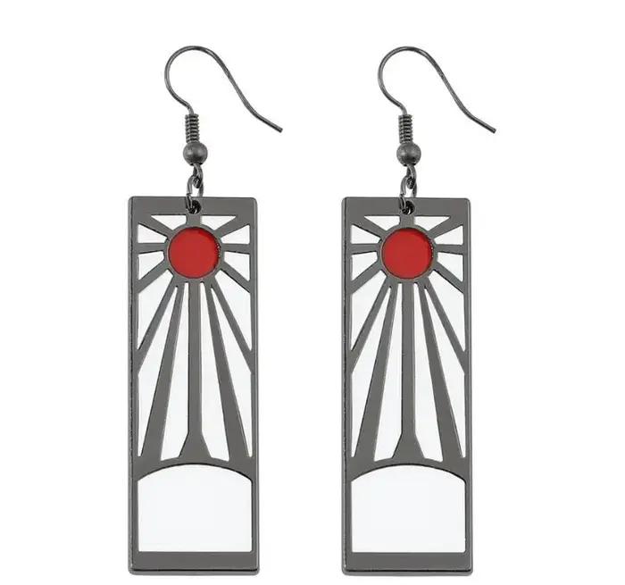 Boucles d'oreilles en métal Demon and The Slayer