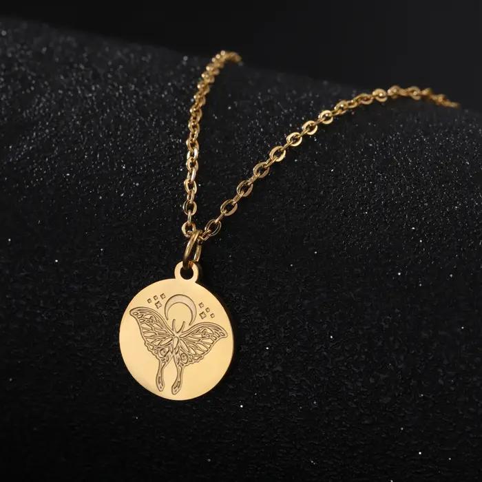 Skyrim-Collier pendentif disque de mites de lune pour femme