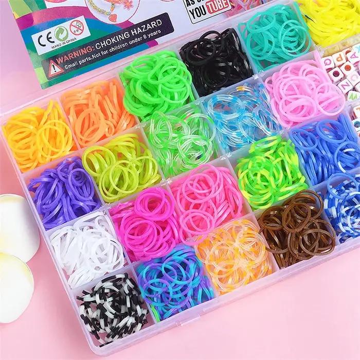 1 Kit de Recharge de Bracelets en Élastiques pour Tissage