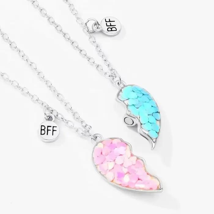 Collier meilleur ami pour 2 filles