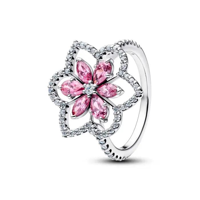 Offres Spéciales – Pendentif Perle Fleur Rose en Argent Sterling 925 avec Zircon