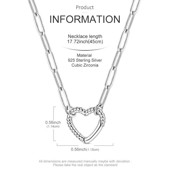 Collier en argent sterling 925 avec nœud en cristal pour femmes, bijou élégant pour occasions spéciales